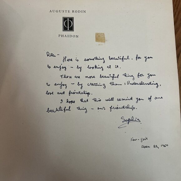 1949 First Edition Rare Book Rodin: Phaidon press Hardcover EX!! Inscribed - Picture 5 of 16